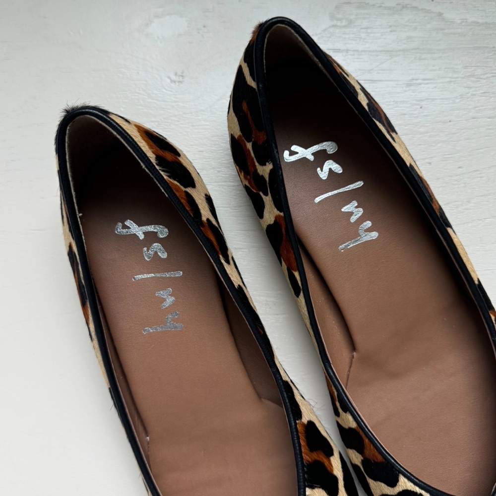 French Sole/NY Peppy Animal Print Calf Hair Flats - Picture 7 of 16